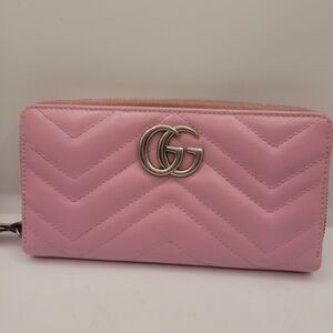 Gucci Pink Quilted Wallet